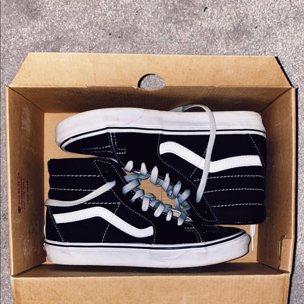Black Vans Hi Top Old School